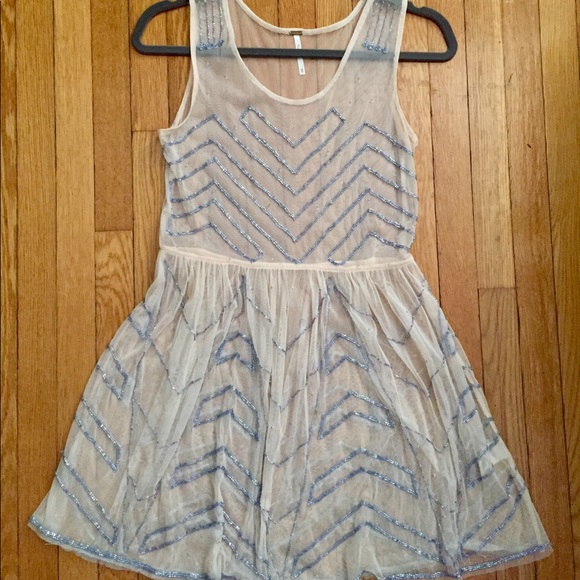 Free People beaded minidress, Size XS - Picture 3 of 3